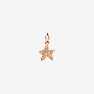 Ciondolo Dodo Stellina Prezioso in Oro rosa e diamanti brown