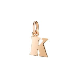 Ciondolo Dodo Lettera K in Oro rosa