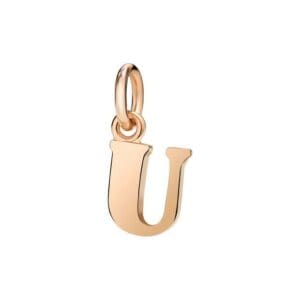 Ciondolo Dodo Lettera U in Oro rosa