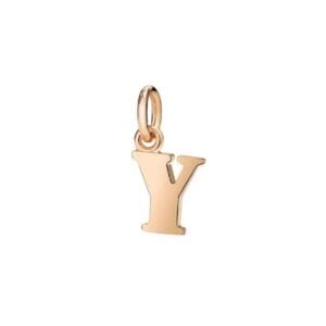 Ciondolo Dodo Lettera Y in Oro rosa