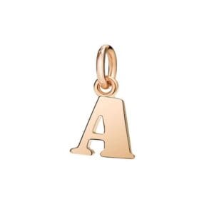 Ciondolo Dodo Lettera A in Oro rosa