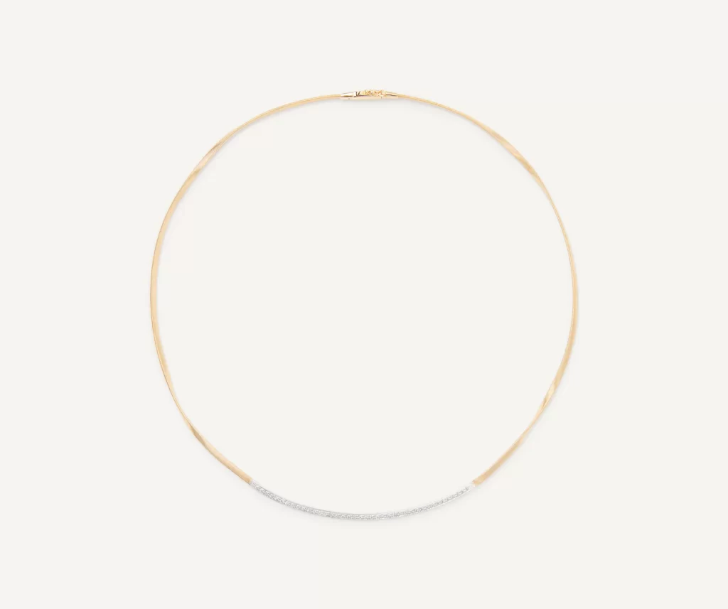 collana marco bicego oro giallo inserto diamanti