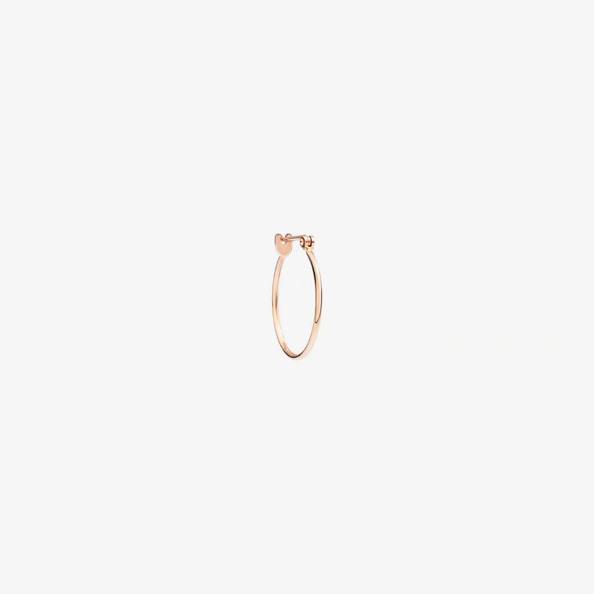 Boucles D'oreilles Dodo Hoop Essentials En Or Rose Avec Zaffiri - Modèle DOC5003