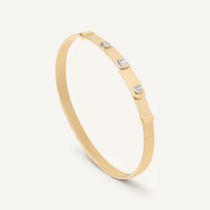 bracciale bangle oro giallo diamanti