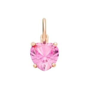 Orecchini Dodo 100% amore in oro rosa e zaffiri rosa - coppia