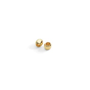 Componente Dodo mini granelli in oro giallo 9k - 2 pezzi
