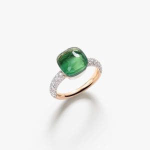 Anello Pomellato Nudo Classic Prasiolite, Agata e diamanti