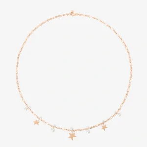 Collana Dodo Stellina in oro rosa e perle